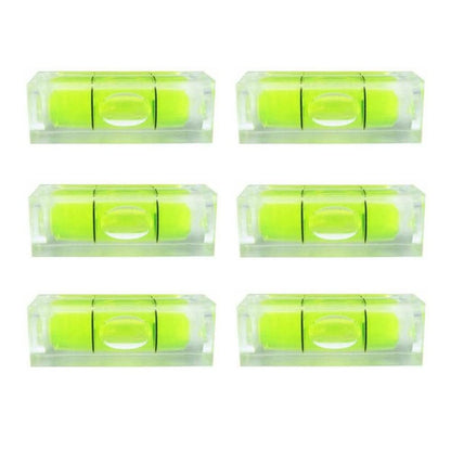 SIZIKJXGHWYI 6Pcs Small Bubble Level 10x10x29mm Mini Square Spirit Level Picture Hanging Levels Mark Measuring Instruments Layout Tools