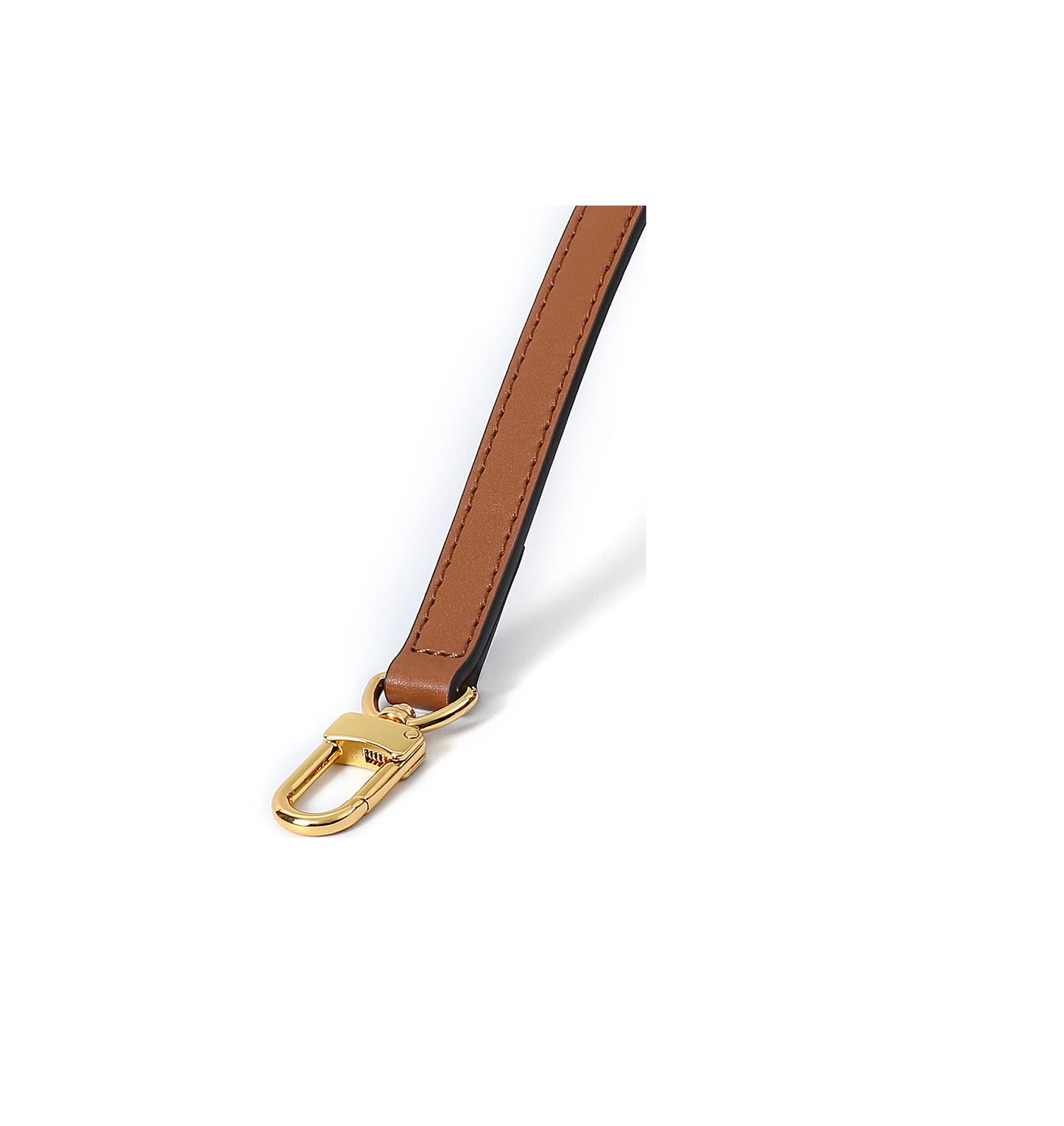 LDKJ Vachetta Leather Adjustable Crossbody Strap for ， women's crossbody handbags (Brown)