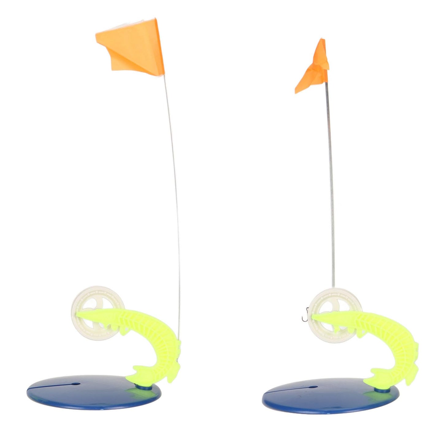 RiToEasySports 6 Set Ice Fishing Tip Ups with Storage Bag - Tip Up Flag Indicators for Winter Fishing