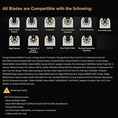 10PCS oscillating Tool Scraper Blades Universal fit Multitool Scraper Blades, Compatible with Dewalt Dremel Rockwell Makita Bosch Fein Multimaster Milwaukee Porter Cable Ridgid Ryobi