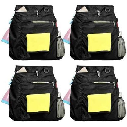 Waterproof Cleaning Apron with 8 Pockets,Housekeeping Uniform Supplies,Durable Caddy Costume Work Apron