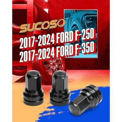 M14x1.5 Lug Nuts For Ford F250 F350 Super Duty, 32pcs 14x1.5 Flat Washer Aftermarket One Piece Design Wheel Lug Nut Replacement HCPZ-1012-B HCPZ-1012-A OEM Steel Nuts, Anti-Rusting Updated Not Swollen
