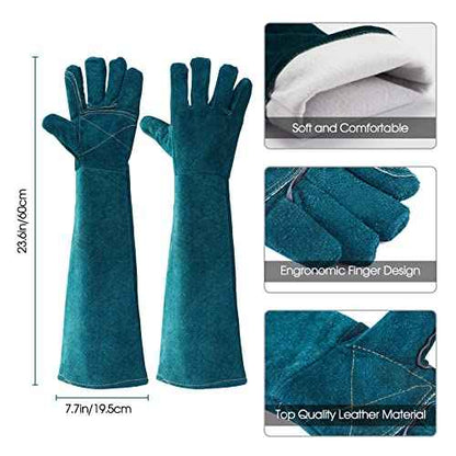 Animal Handling Gloves Bite Proof Multipurpose Pet Glove for Trips to Vet Grooming Puncture Proof Training Anti-Bite Scratch for Cat Dog Snake Falcon Grabbing Reptile