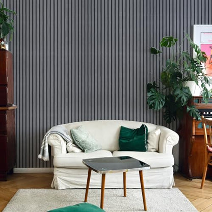 Peel and Stick Wallpaper Wood Slats, SelfAdhesive Wood Contact Paper, Removable WallCovering Home DIY for Wall Decor Bedroom, 17.3" X 118", Easy-to-Apply