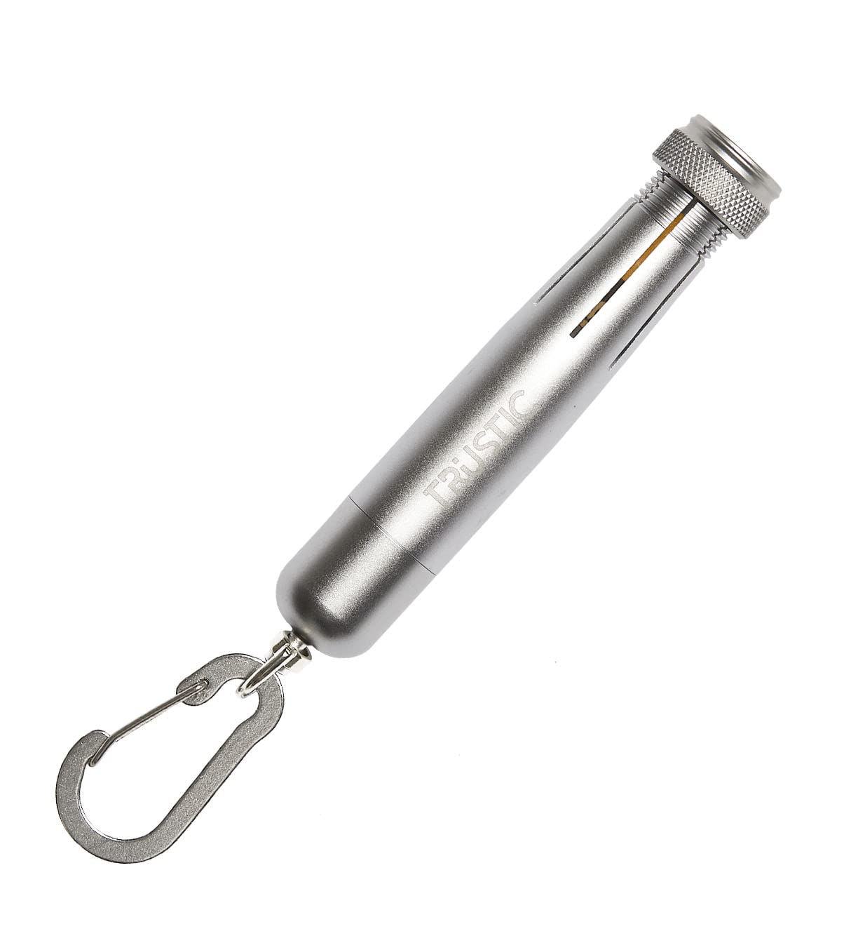 Trustic - Lumber Keel Crayon Holder for 1/2" Round or Hexagonal Crayons, Industrial Heavy Duty Construction Carpenter Metal Holder (Silver)