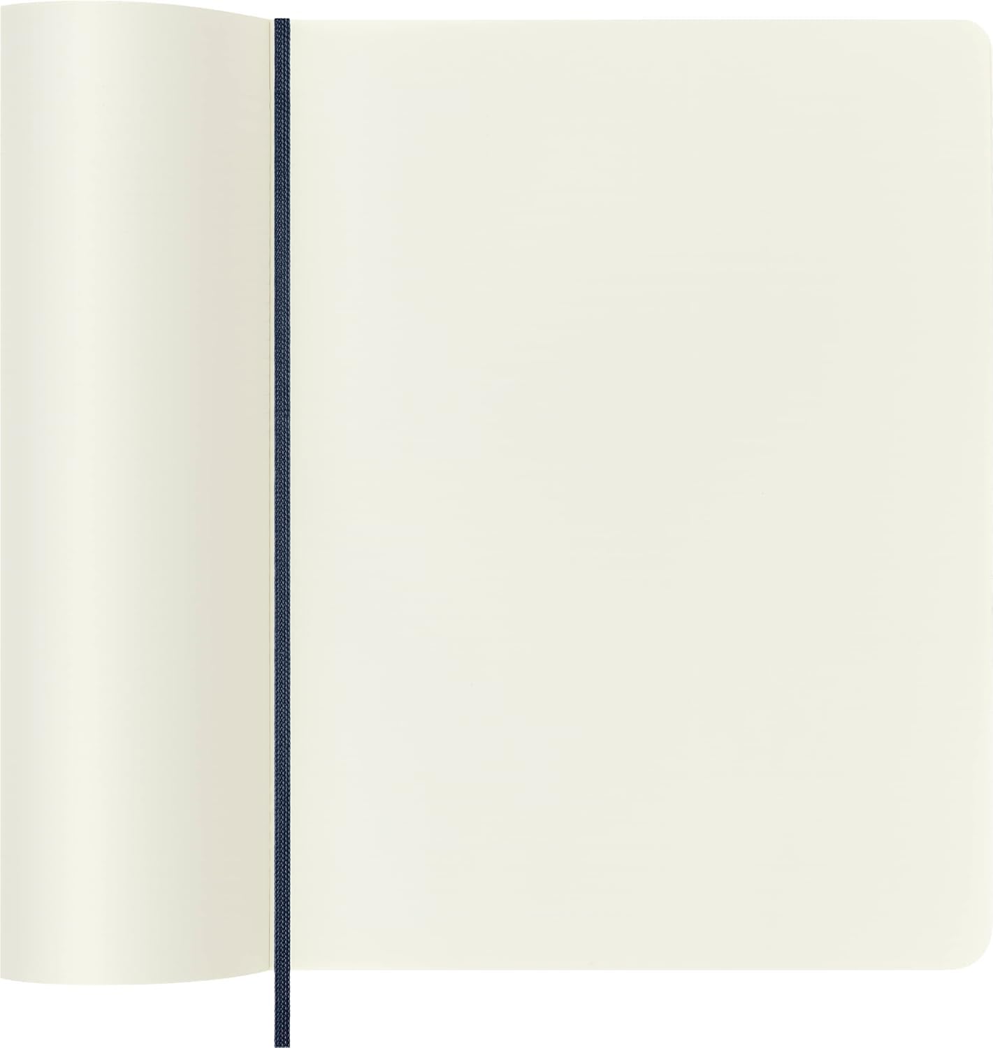 Moleskine Classic Notebook, Soft Cover, XL (7.5" x 9.5") Plain/Blank, Sapphire Blue, 192 Pages