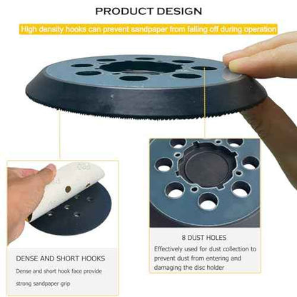 5" 8 Hole Hook and Loop Replacement Sander Pad for Dewalt Random Orbital Sander, Sanding Backing Pad for DeWalt DWE6421 6421K DWE6423 6423K DCW210B Sander 4 Screw Holes Sanding Part DWE64233 & N329079