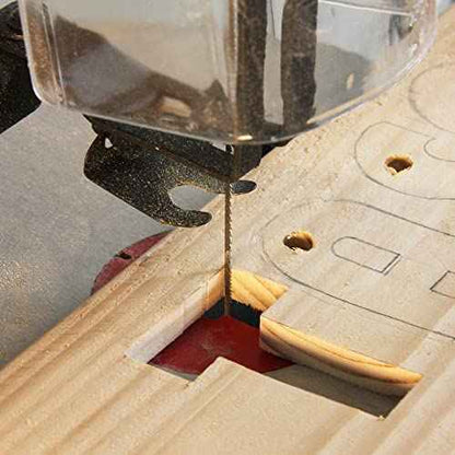 FOXBC 5 Inch Metal Cutting Scroll Saw Blade Pin End 24 TPI for Wen 3922, Dremel, Craftsman, Delta, Ryobi and All 15in. and 16in. Scroll Saw - 36 Pack