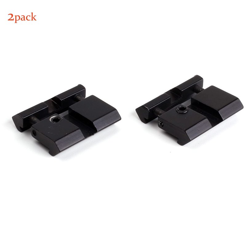 HAIYANG 2pcs Scope Mount Rail Adjustable Adapter 20mm Picatinny to 11mm,Mini Rail convertor Aluminum Alloy Lightweight