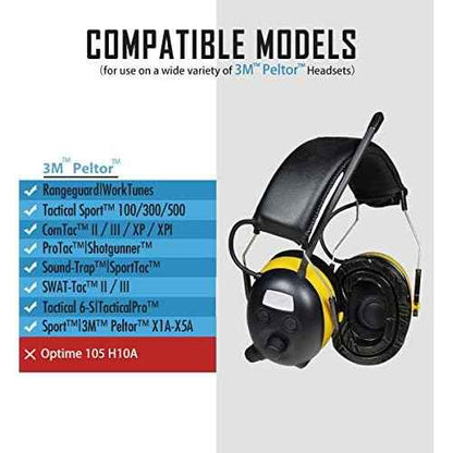 PROHEAR GEP01 Gel Ear Pads (Upgraded) for 3M PELTOR Headsets