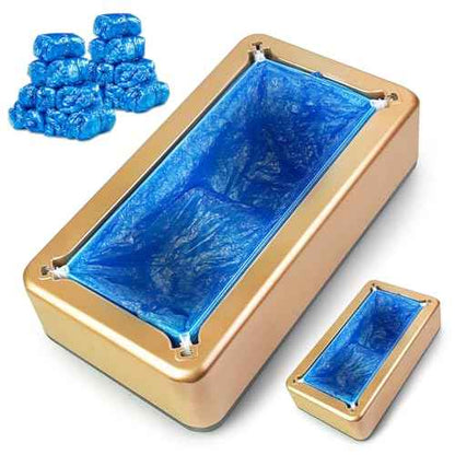 Shoe Covers Dispenser Containing 200pcs Shoe Covers Disposable Non Slip High Quality Automatic Shoe Cover Machine with Disposable Shoe Covers for Indoors for Most Occasion and Shoes Size