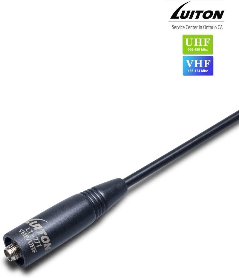 Radio Antenna for BaoFeng UV-5R | Long Range 15.6-Inch VHF/UHF Whip Antenna SMA-Female (2 Pack)