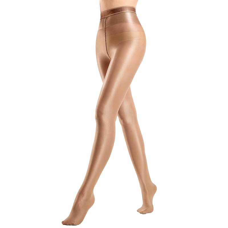Aaronano Shiny Pantyhose for Women Shimmer Dance Tights 70D Oil High Waist Stockings Jazz Tights(S)