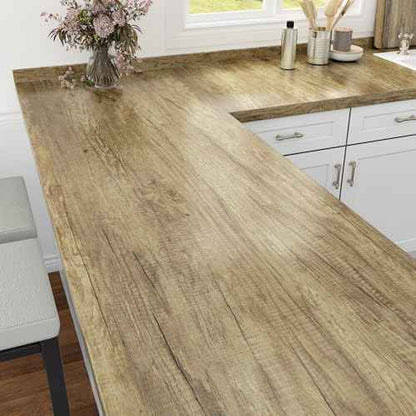 WESTICK Brown Wood Contact Paper Removable Wooden Wallpaper Self Adhesive Wood Grain Wallpaper Peel and Stick Countertops Waterproof Wooden Wall Paper for Kitchen Cabinets Desk Vinyl Wrap 15.8" x 80"
