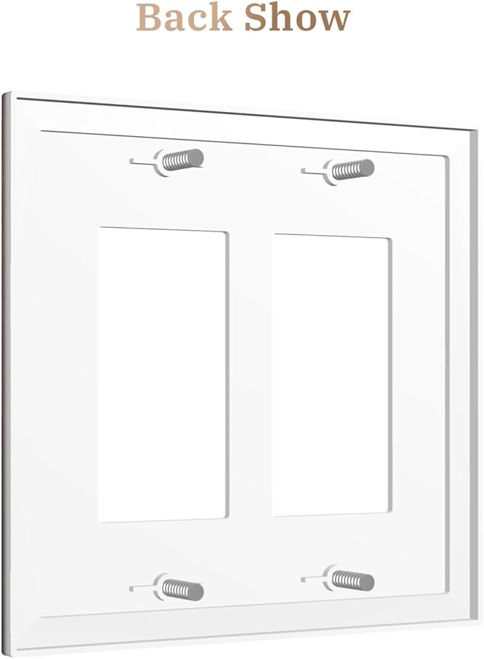 Decorative Art Light Switch Covers Nautical Rustic Star Emblem 2 Gang Dual Rocker Outlet Switch plate Faceplate GFCI for Home Decor