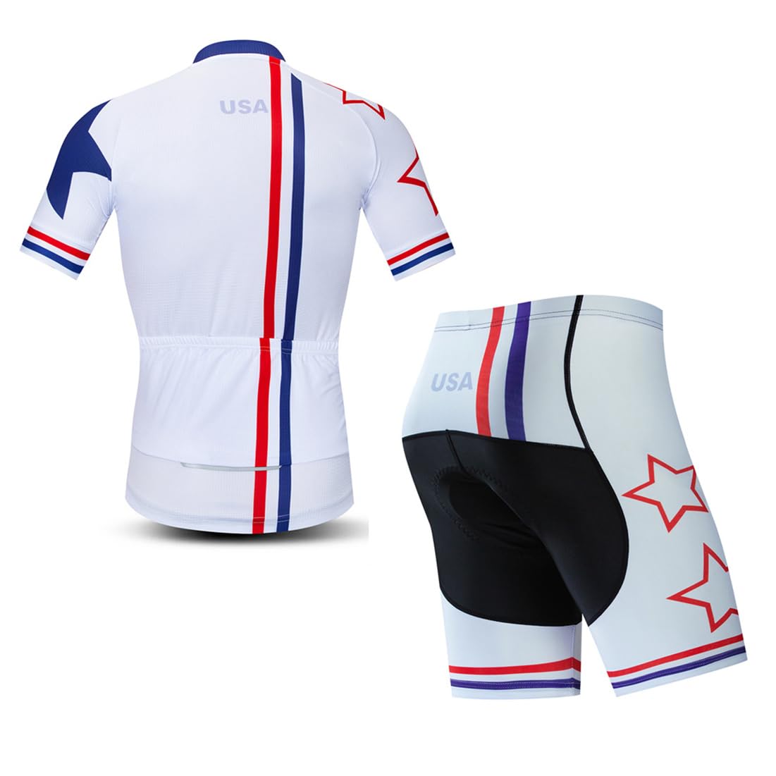 PSPORT Men's Cycling Jersey Short Sleeve Road Bike Shirts Summer Bicycle Clothing Tops CF00