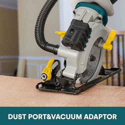 Enventor Mini Circular Saw, 5.8A 4-1/2" Electric Circular Saws with 6 Saw Blades, Laser Guide, Max Cutting Depth 1-11/16"(90¡Æ), 1-1/8"(45¡Æ) for Soft Metal, Wood, Tile, Drywall, Plastic Cutting
