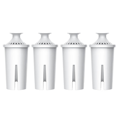 AQUA CREST CF06A Replacement for Brita® Filter, Brita® Water Pitchers and Dispensers, Classic OB03, Mavea® 107007, and More, NSF Certified Pitcher Water Filter, 4 Pack