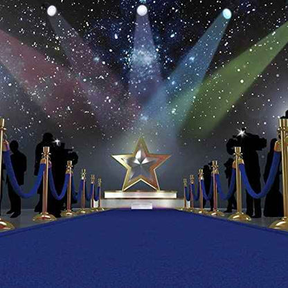 4 Pack Blue Velvet Stanchion Rope, 5ft Velvet Ropes Stanchion Ropes with Gold Clasps, Crowd Control Rope Queue Safety Sarriers Stanchion Post Rope for Party Event and Red Carpet