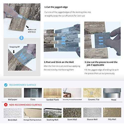 Art3d 5-Sheet (Pack Of 5) Wall Panel Wood, Green