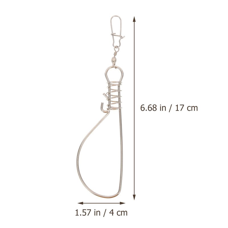 BESPORTBLE 10Pcs Fishing Stringer: Fish Lock Knot, Stainless Steel Fish Stringer Clip, Heavy Duty Wire Rope Lock Cable for Outdoor Fishing