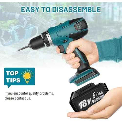 6.0Ah Battery Replace for Makita 18V BL1860B BL1860 BL1820 BL1830B BL1840B BL1850B Batteries Compatible with Original Makita 18 Volt Battery Tools and Chargers(2Pack High Capacity Batteries)