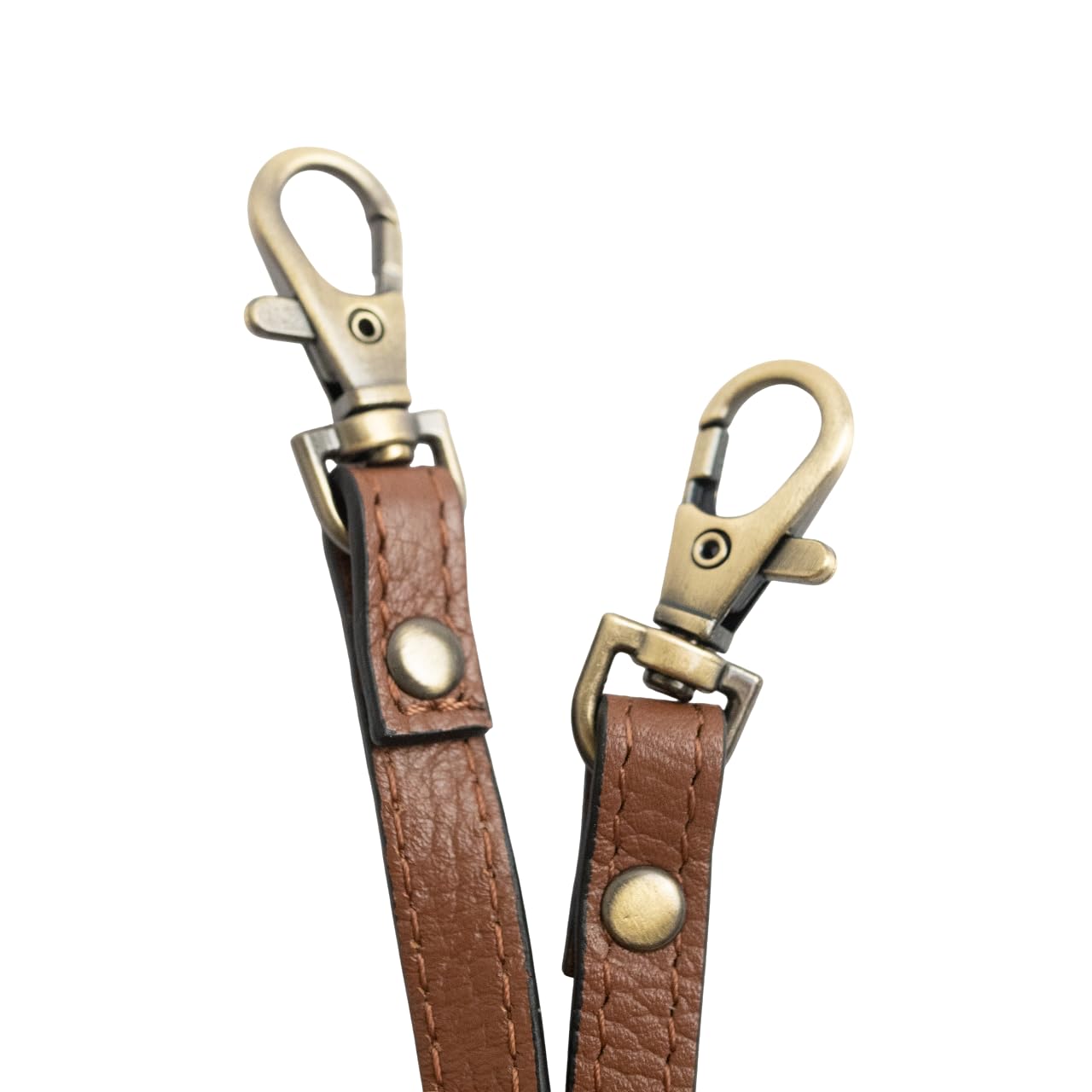 DANEAULT Fun and Flirty Pebbled Crossbody/Clutch Strap – Interchangeable Leather Strap for Crossbody & Clutch Bags – Durable & Stylish – Women's Accessories - Chestnut