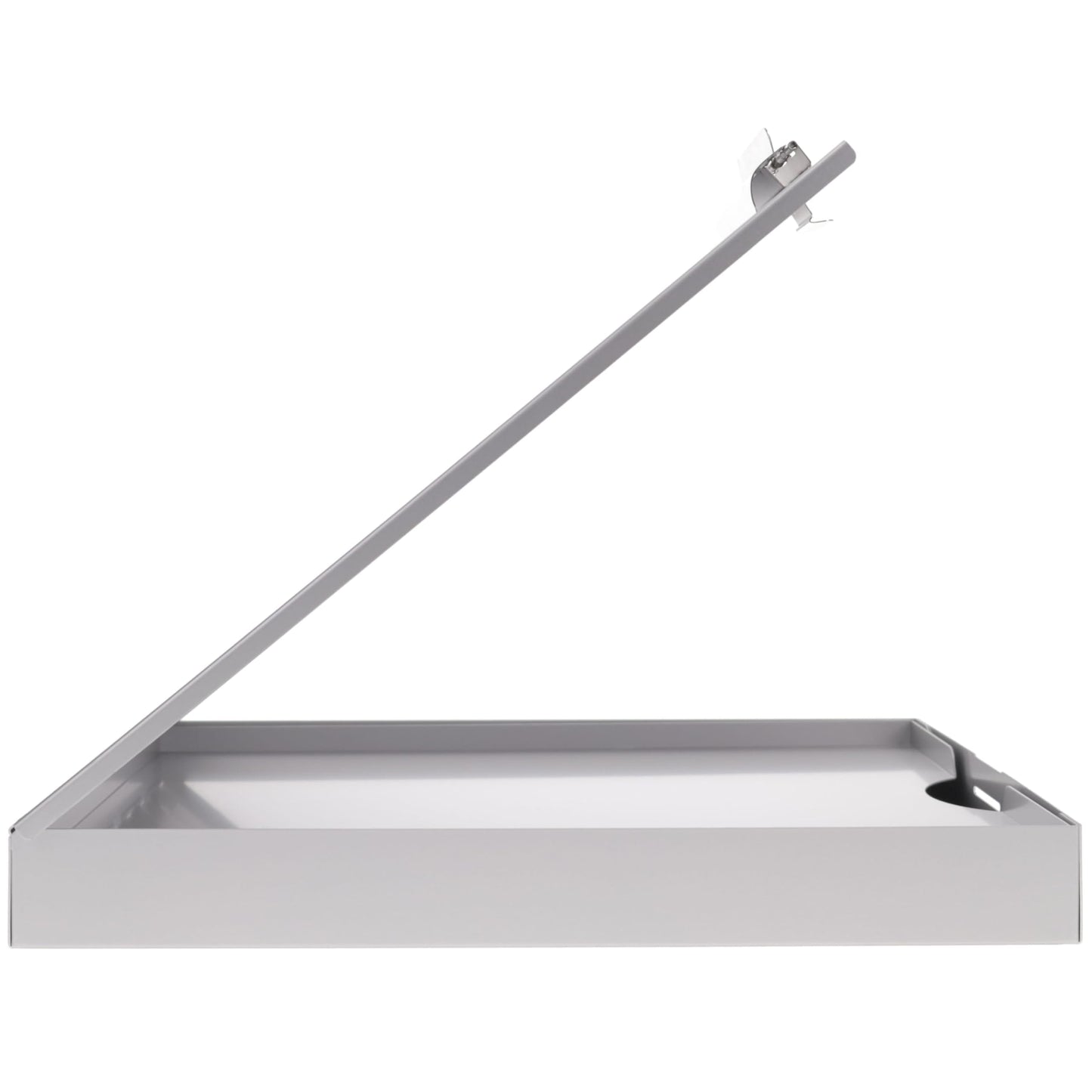 Saunders Cruiser Mate Metal Clipboard with Storage, Dual Tray Aluminum Nursing Folio, Heavy Duty Form Holder for Police & Work, Letter Size Privacy Box with Self-Locking Latch, Silver