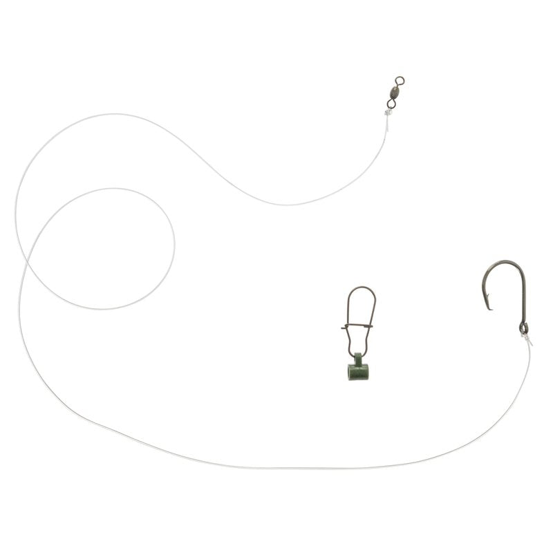 UMT 5 Pack Slider Fishing Rigs 6/0 Inline Circle Hook for Striped Bass - Superior Saltwater Fishing Gear - Robust Slider, 4ft 60lb Monofilament Leader for Surf, Beach & Boat Fishing