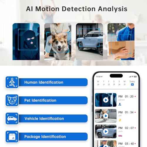 Security Camera Indoor Cam-2K 360¡Æ WiFi Cameras for Home Security,Pan & Tilt,Pet/Dog/Baby Camera with Phone app,2-Way Audio,Night Vision,24/7 Cloud & Micro SD Card Storage 2 Pack