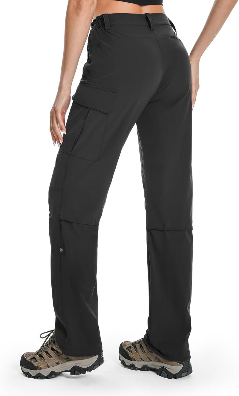 Women's Hiking Pants - Lightweight Quick Dry Water Resistant Cargo Travel Pants | All Seasons, Summer Use