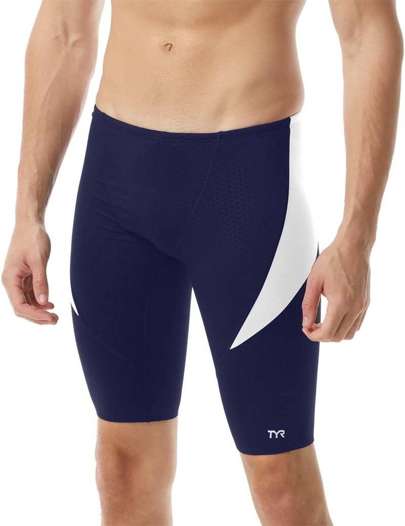 Men's Hexa Curve Splice Jammer Swimsuit - Performance Swimwear for Competitive Athletes
