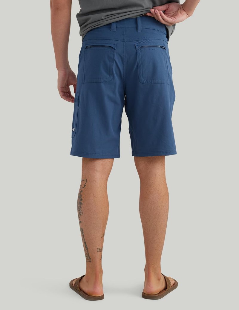 Huk Men's Next Level Quick-Drying Performance Fishing Shorts, Sargasso Sea-10.5", XL