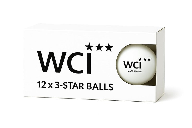 PARTY BALL Sports Ping Pong Balls – Official Size 40mm 3-Star Professional Table Tennis Balls, Durable High Performance for Training & Competition, White (12 Pack)