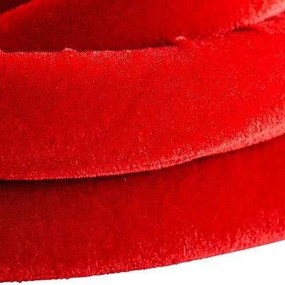 Juvale Stanchion Ropes - 5 ft, Red Velvet, Set of 2, Silver Hooks - Crowd Control Barriers & Line Dividers - Home Theater Accessories & Decor