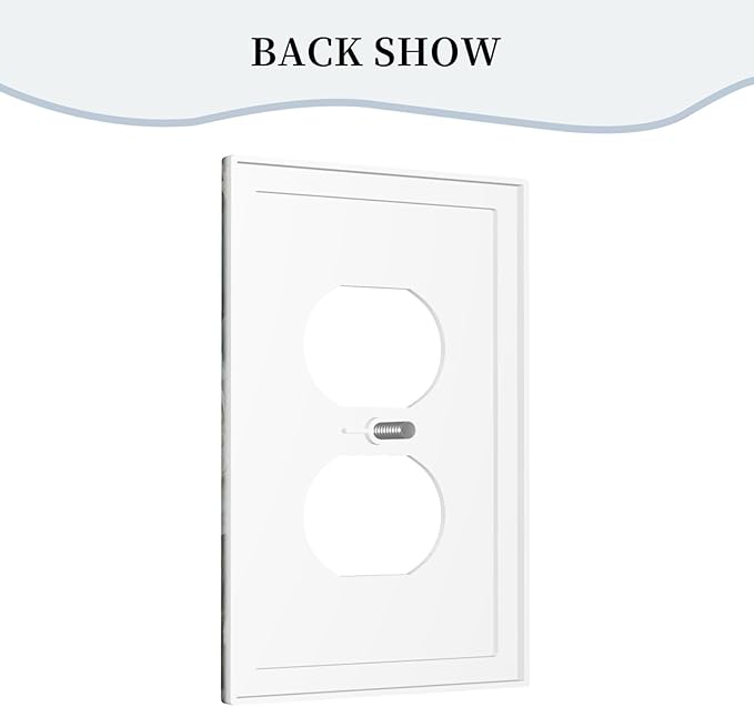 Decorative Art Light Switch Covers Butterflies & Peonies 1 Gang Single Duplex Outlet Wall Plate Switchplate Electrical Faceplate for Home Decor