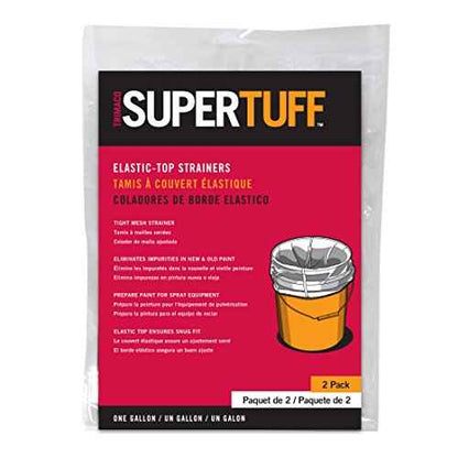 Trimaco SuperTuff Regular Mesh/Plain Top Bag Strainers, 1 gallon, (2-Pack)