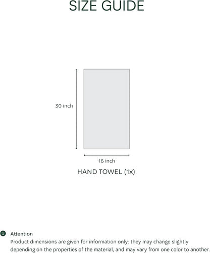 Lacoste Heritage 100% Supima Cotton Hand Towel, Premium Super Soft Bath Towel
