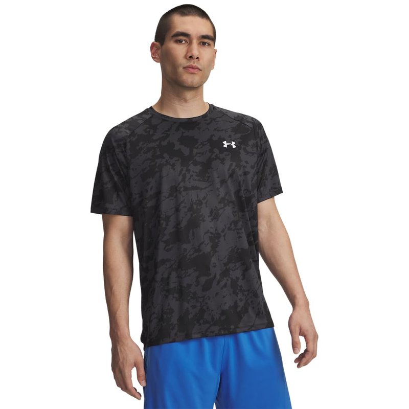Under Armour Men's Tech 2.0 Short-Sleeve T-Shirt , Lichen Blue (424)/Black, Medium