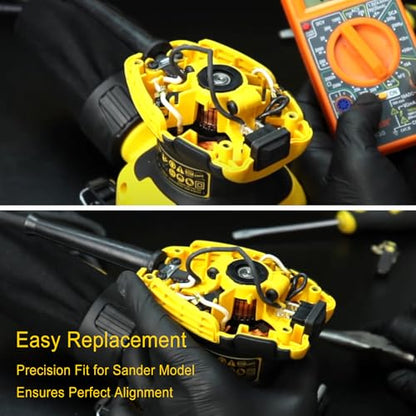 4Pcs N292059 Carbon Brush Box Assembly Replacement, Compatible with DeWalt Sanders Brush Box DWE6411, DWE6411K, DWE6420, DWE6421, DWE6423, DWE6423K, and CMEW231, Replace N421468