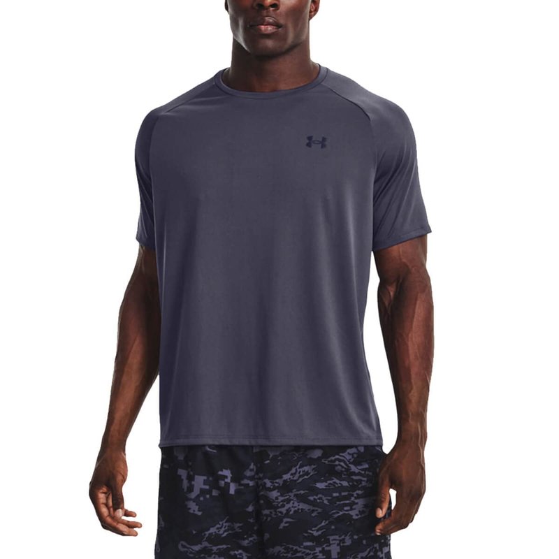 Under Armour Men's Tech 2.0 Short-Sleeve T-Shirt, (558) Tempered Steel / / Midnight Navy, Large Tall