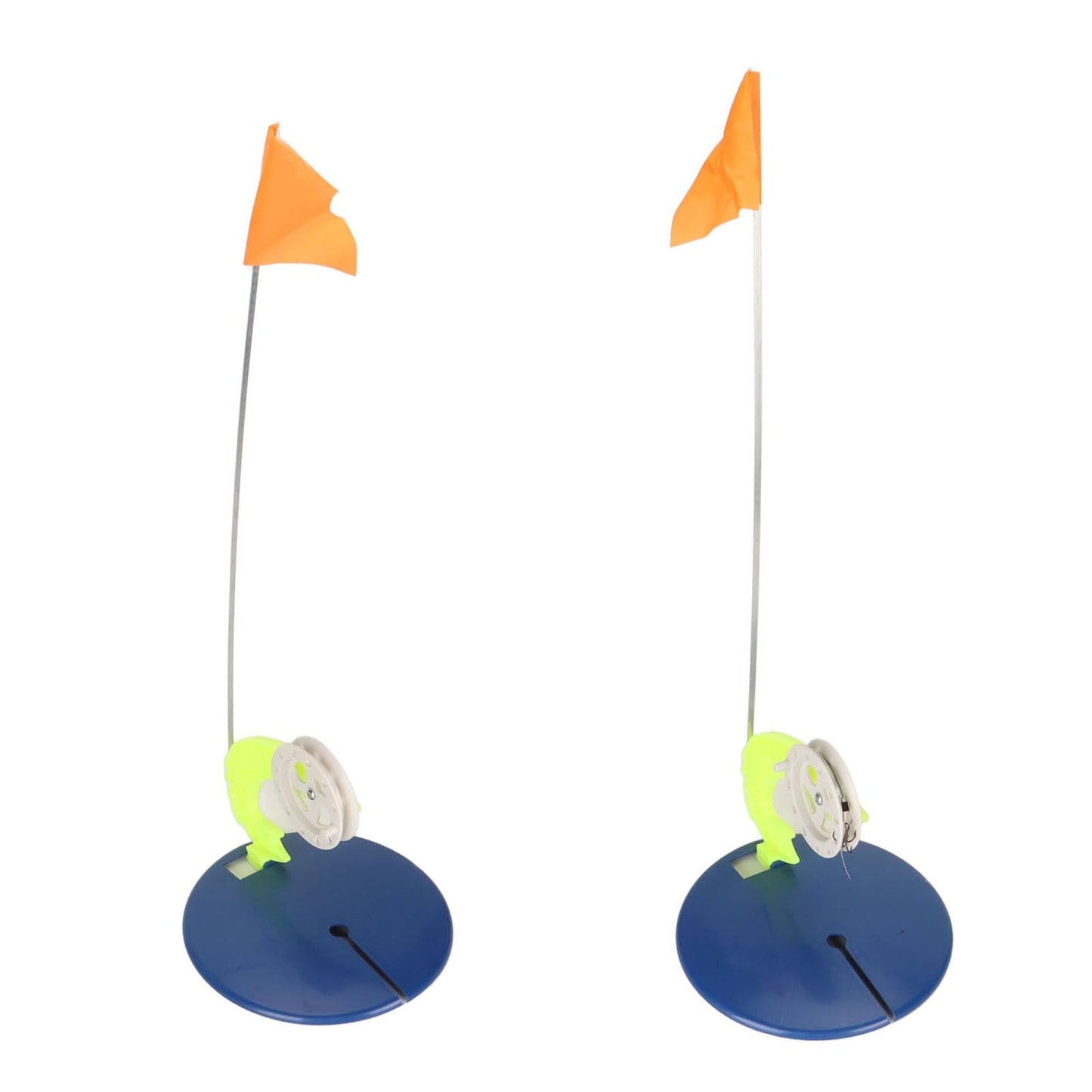 RiToEasySports 6 Set Ice Fishing Tip Ups with Storage Bag - Tip Up Flag Indicators for Winter Fishing