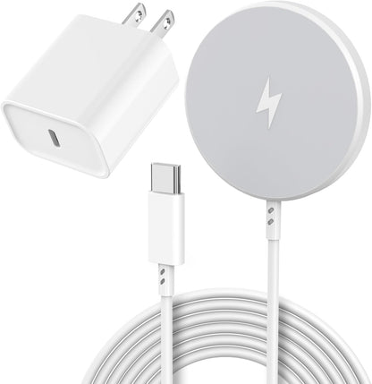 [Apple MFi Certified]Magnetic Wireless Charger Apple Mag Safe Charger,15W 6FT Fast Wireless Charging Pad for Apple iPhone 16 Pro Max/16 Pro/16 Plus/15 Pro Max/14/13/12/AirPods3/2/Pro/Pro2,Charging Pad