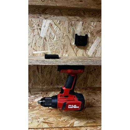 StealthMounts Tool Mounts for Hilti Nuron 22c | Tool Holders for Hilti Nuron 22v in Black | 4 Pack | Made in the United Kingdom