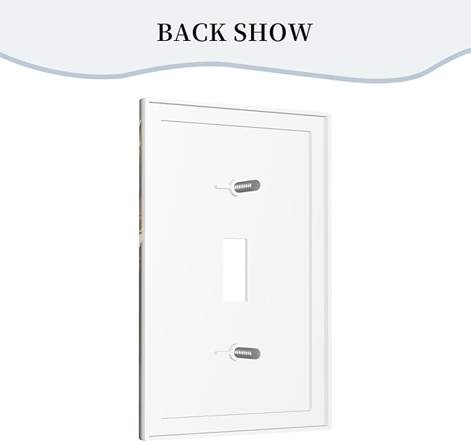 Decorative Art Light Switch Covers Gilded Bloom Single Toggle Wall Plate Decorative Switchcover Electrical Switchplate for Home Decor