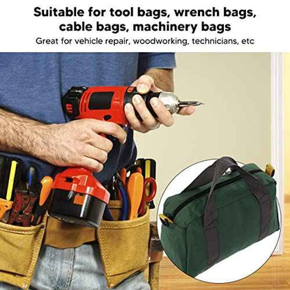 Wide Mouth Tool Bag, Tool Tote Bag Storage Handbag with Large Capacity, Waterproof, Ideal for Car Repair Carpentry(30cm/12in)