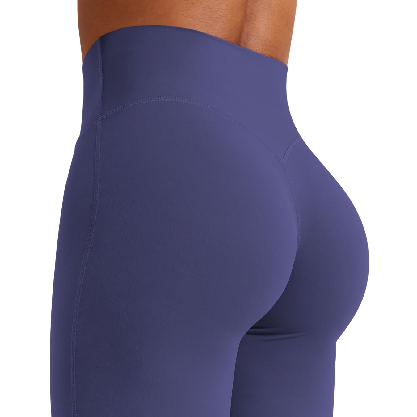YEOREO Workout Leggings Womens No Front Seam Straight Leggings 31.5" High Waist Buttery Eddiy Gym Yoga Pants Deep Cobalt M