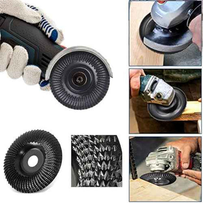 Wood Carving Disc 4 1/2 Inch for Angle Grinder Grinder Wheel Disc,Wood Shaping Grinding Wheel with 7/8¡± to 5/8" Arbor
