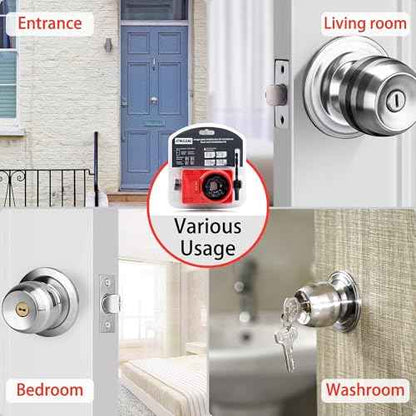 Door Lock Installation Kit Including Hole Saws Door Jig Guide Template (1 Set)