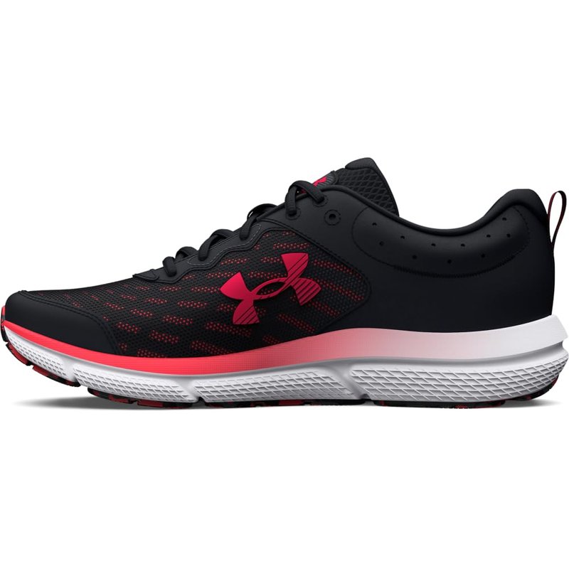 Under Armour Men's Charged Assert 10, (006) Black/Black/Red, 8.5, US